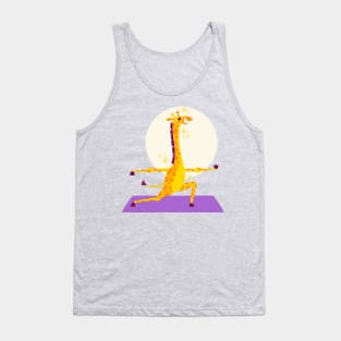 Hand Drawn Giraffe Yoga Tank Top